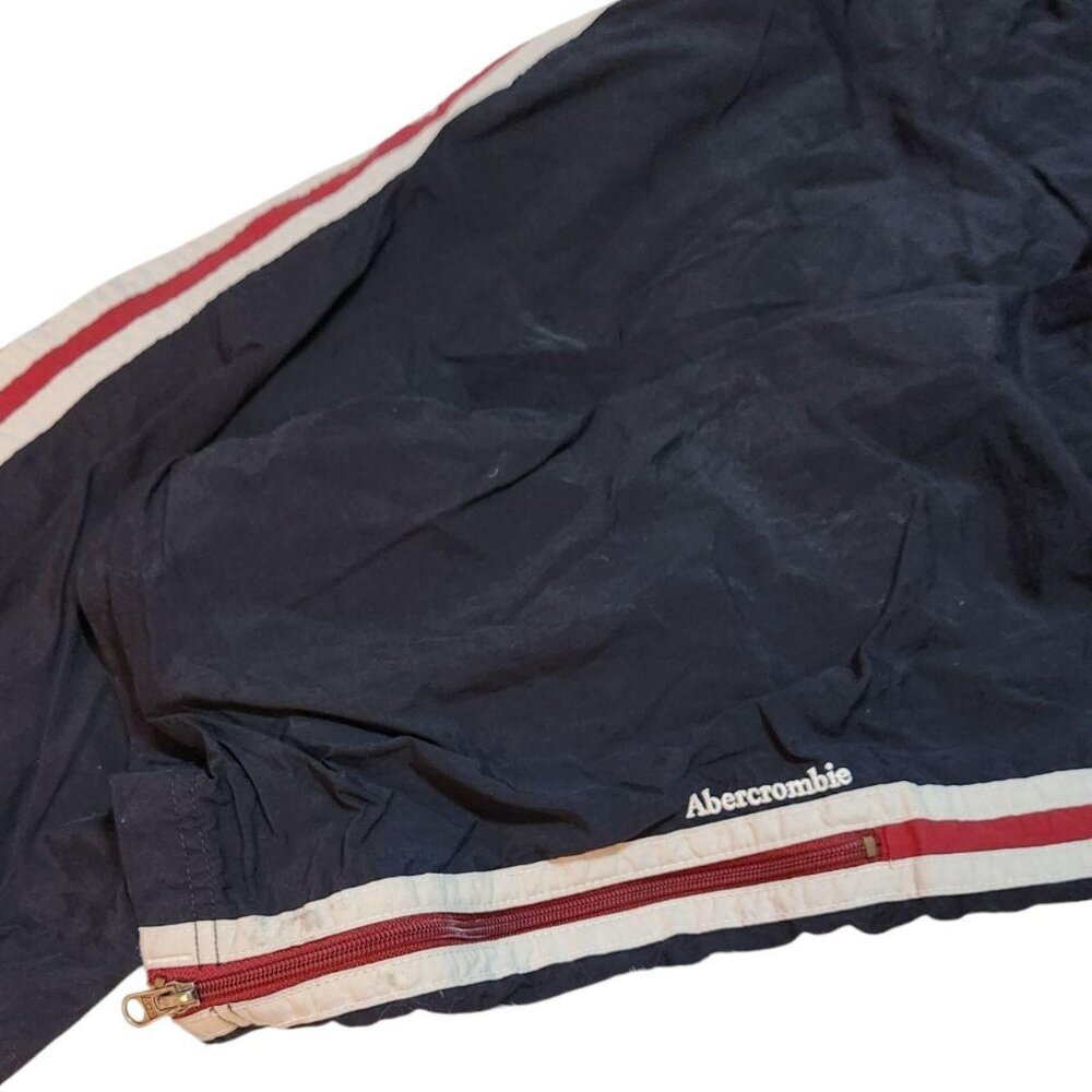 Abercrombie vintage navy-blue lined track pants - Picture 7 of 9